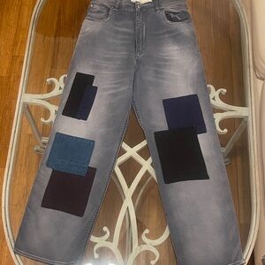 Golden Goose High-Rise Jeans — Faded Gray Wash